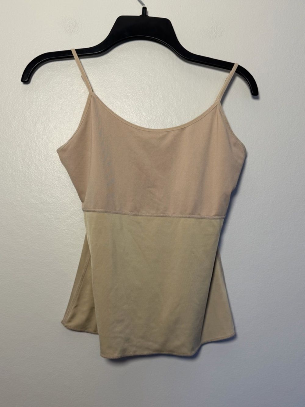 SPANX Neutral Two-Tone Beige Camisole Tank Top Shapewear - Large